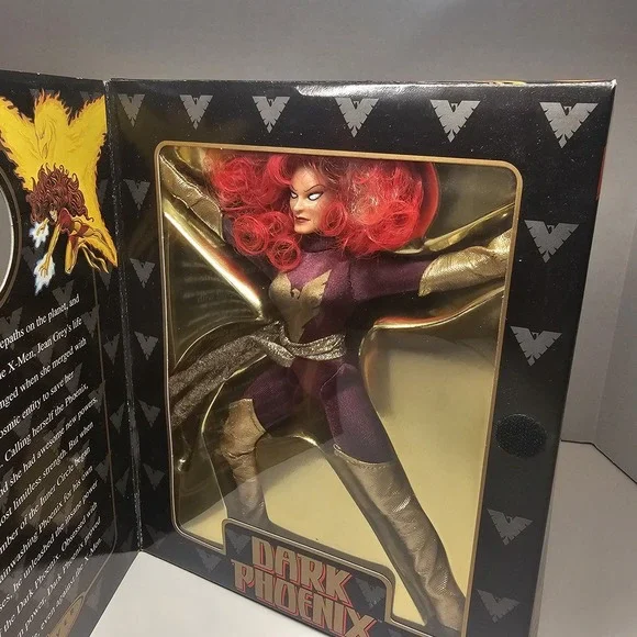 Marvel Dark Phoenix Famous Cover Series 8 Inch Toy Biz Figure Open Boxed - Picture 5 of 9